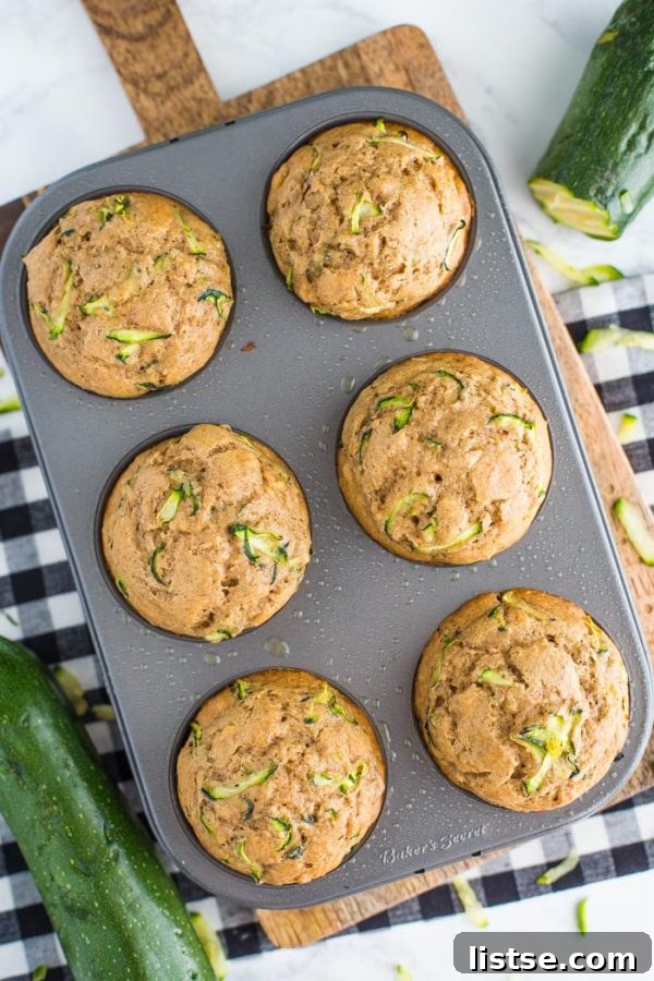 Delicious vegan zucchini bread muffins, perfect for breakfast or snack