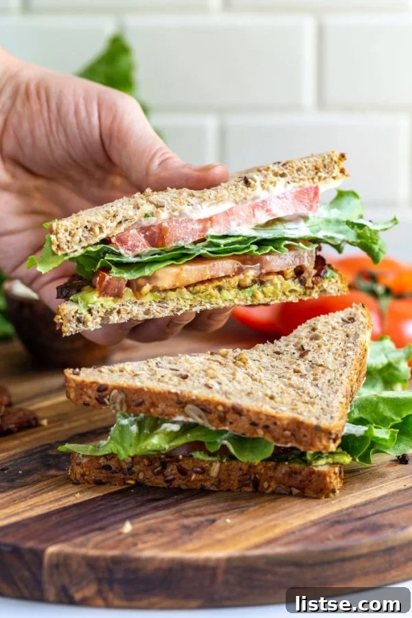 Epic Vegan BLT 3 vegetarian blt sandwich