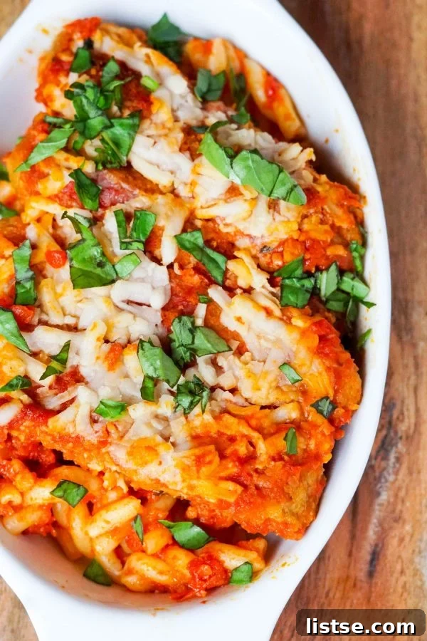 Delicious Grandma’s Tempeh Parmesan, a comforting Italian-inspired dish.