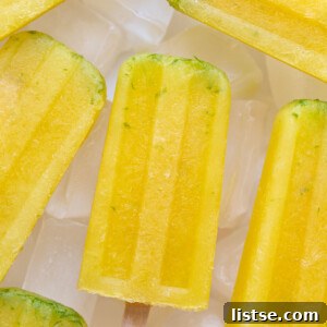 Margarita Popsicles in molds