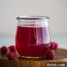 Homemade Simple Syrup 9 Close-up of fresh raspberries for simple syrup