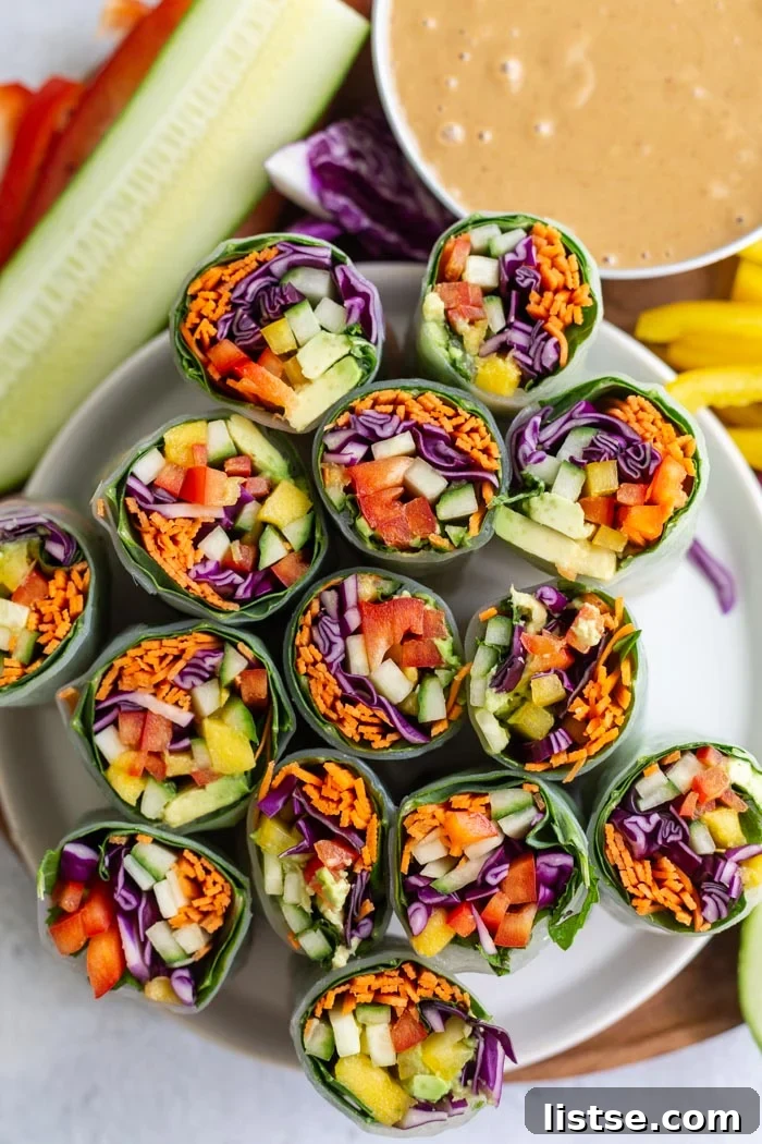 Refreshing Plant-Based Summer Rolls 2 Easy vegan summer rolls