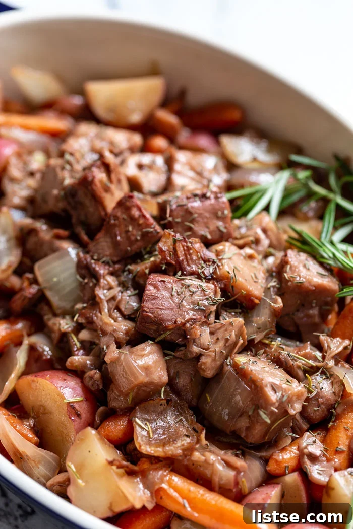 Savory Jackfruit Braise 3 Flavorful vegan pot roast with tender vegetables and rich gravy.