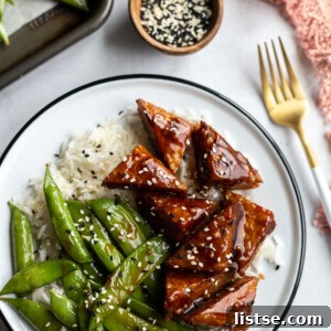 smoked tempeh bowls with snapped peas and rice