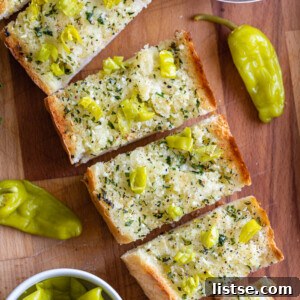 Spicy Peperoncini Garlic Bread 8 Peperoncini Garlic Bread