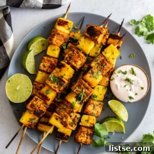 Pineapple Tofu Skewers