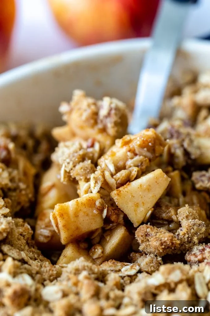 Sweet & Simple Vegan Apple Crisp 6 A bowl of fresh apples, ready to be prepared for vegan apple crisp