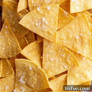 large plate of homemade tortilla chips