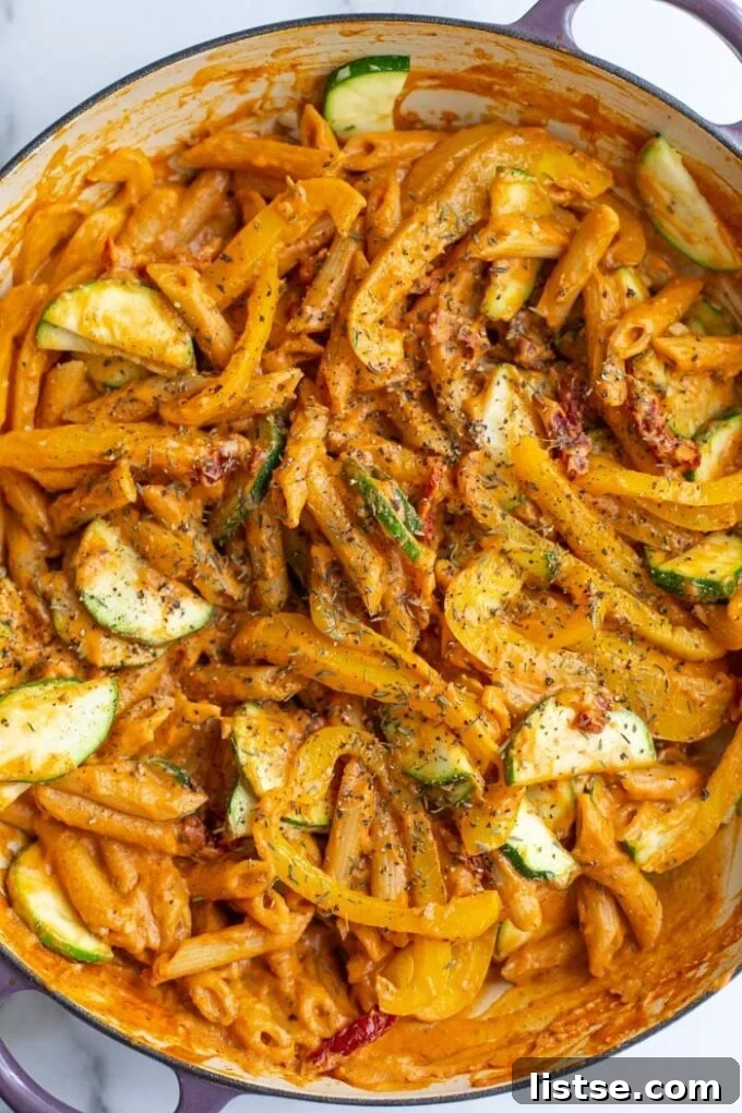 Plant-Based Pasta Delights 4 creamy pasta with zucchini
