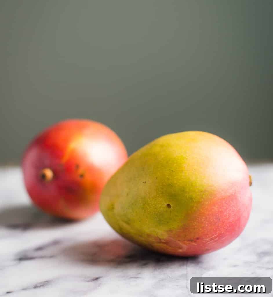 Fresh mango chicken lettuce wraps, a healthy and vibrant dish