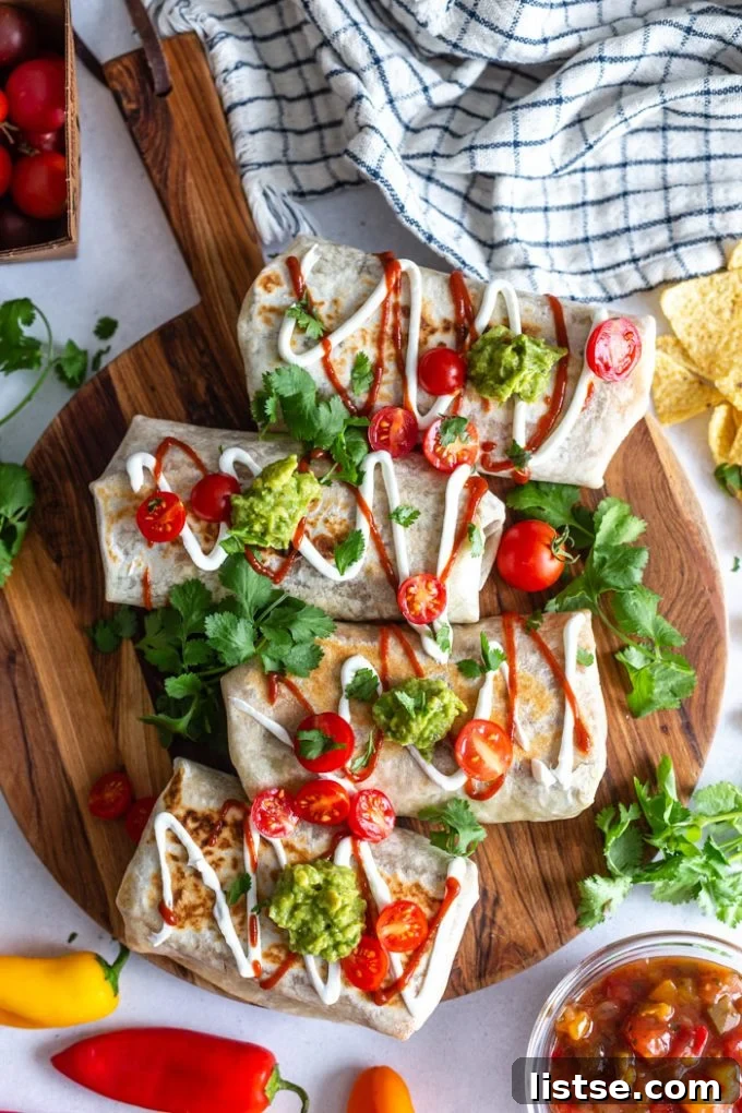 spicy tofu burritos