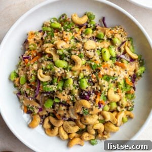 Vibrant Edamame Salad with mixed vegetables