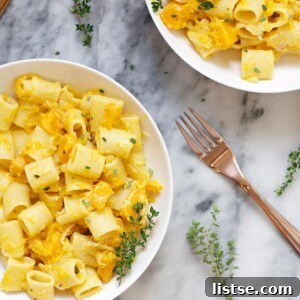 Butternut Squash Rigatoni with Goat Cheese