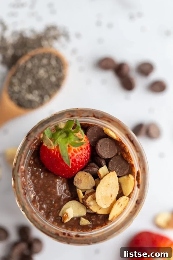 chocolate chia seed pudding