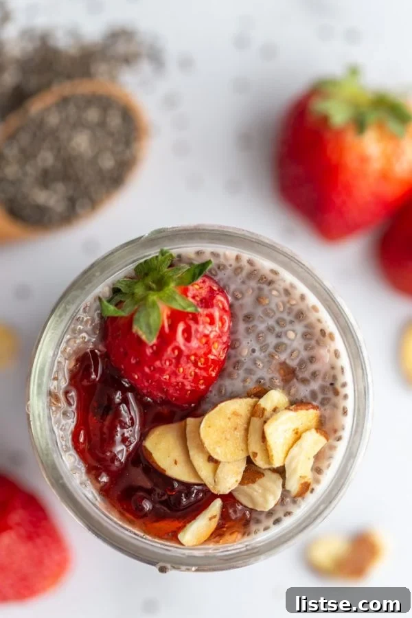 chia seed pudding almond milk