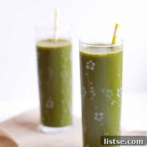 My Signature Green Juice Recipe 2 Vibrant Green Juice in a Glass