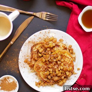 Apple Pie French Toast on a plate