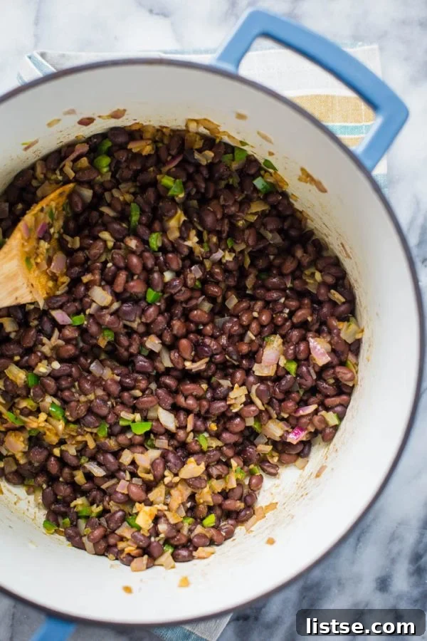 Spicy Turkey Black Bean Stew 4 Ingredients for Spicy Black Bean Stew with Turkey laid out before cooking