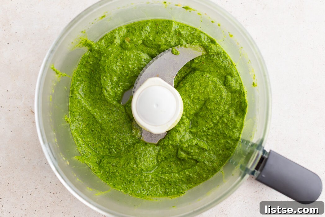 Crafting Perfect Homemade Basil Pesto 9 Smooth, fresh homemade pesto blended in the food processor.