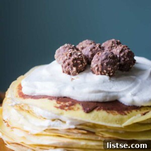 Chocolate Ganache Crepe Cake