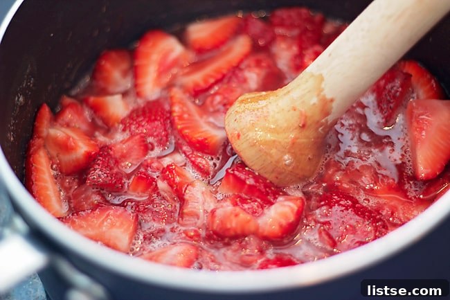 Homemade strawberry jam filling for pop tarts