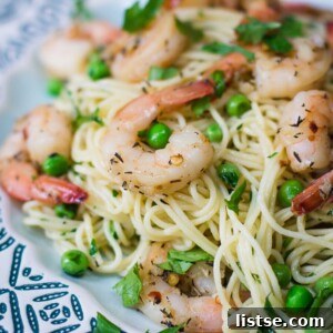 Garlic Buttered Shrimp Pasta
