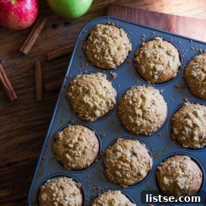Featured image of Apple Cider Donut Muffins with crumble topping
