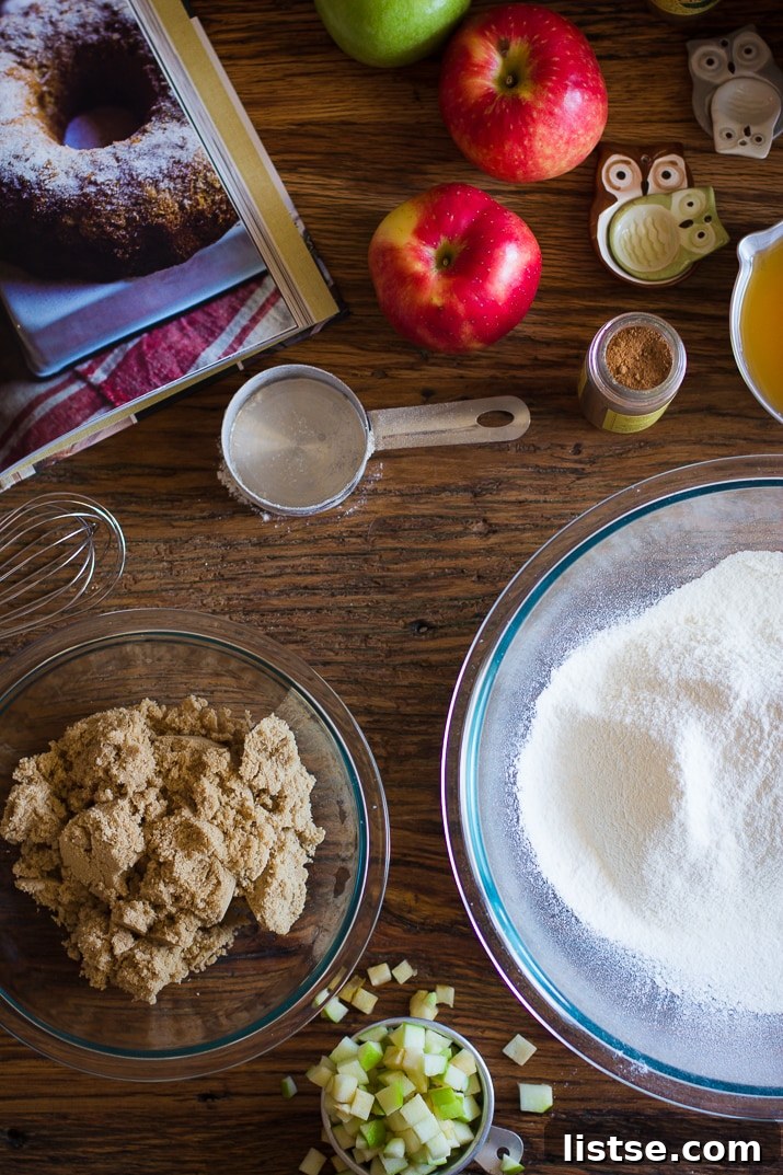 Spiced Cider Donut Muffins 2 Mixing the apple cider, brown sugar, eggs, and butter for the muffin batter
