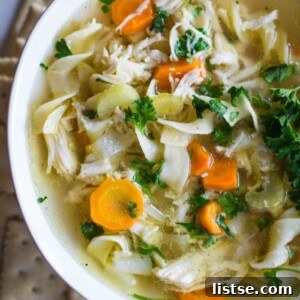 Chicken Noodle Soup, a comforting slow cooker recipe
