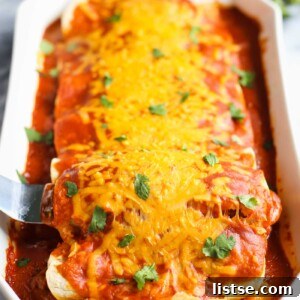 vegan enchiladas with cheese on top
