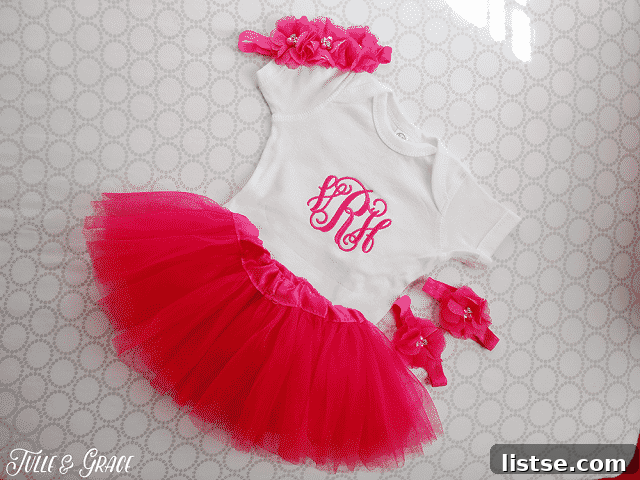 Pecan-Crusted Salmon Perfection 5 Charming monogrammed baby outfit from Tulle and Grace, perfect for personalized gifts.