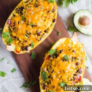 Spaghetti Squash Burrito Bowl- these burrito bowls VEGAN, easy to throw together, and SO very filling.
