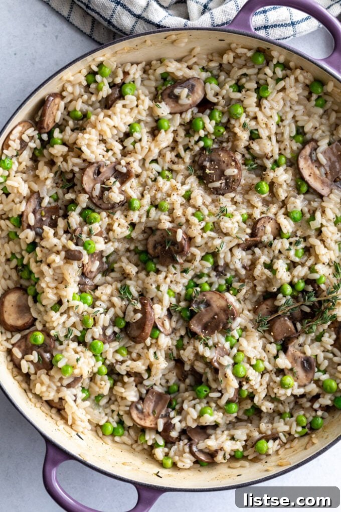 Quick and Creamy Vegan Risotto 2 easy vegan risotto cooking in a large pot