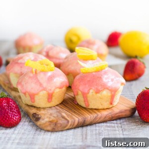 Delicious Vegan Strawberry Lemonade Muffins