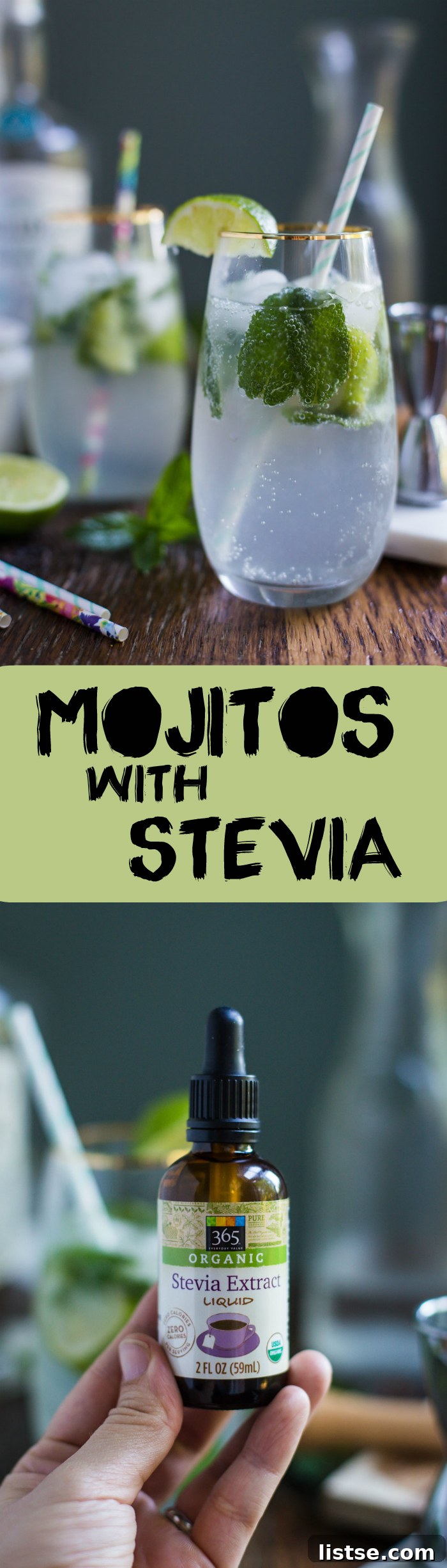 Stevia Sparkle Mojito 2 Refreshing Stevia Mojito in a glass