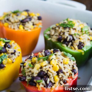 Loaded Burrito Stuffed Peppers 9 Vegan Burrito Bowl Stuffed Peppers
