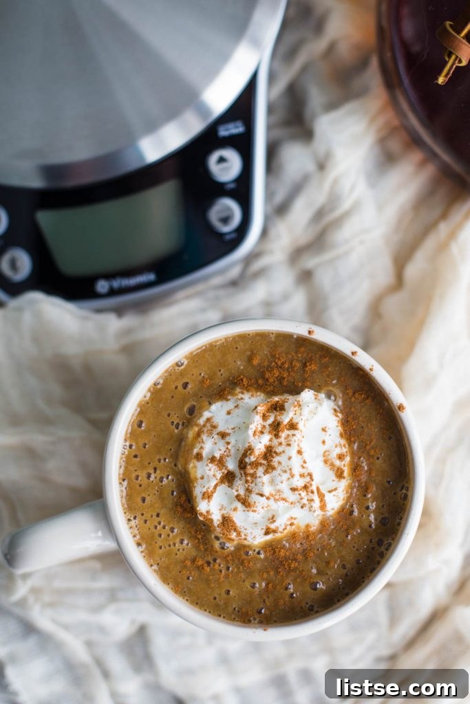 Warm Pumpkin Latte, a cozy autumnal drink perfect for chilly weather