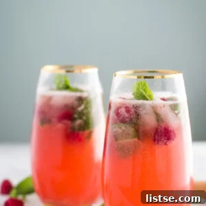 Raspberry Virgin Mojito for a refreshing summer drink.