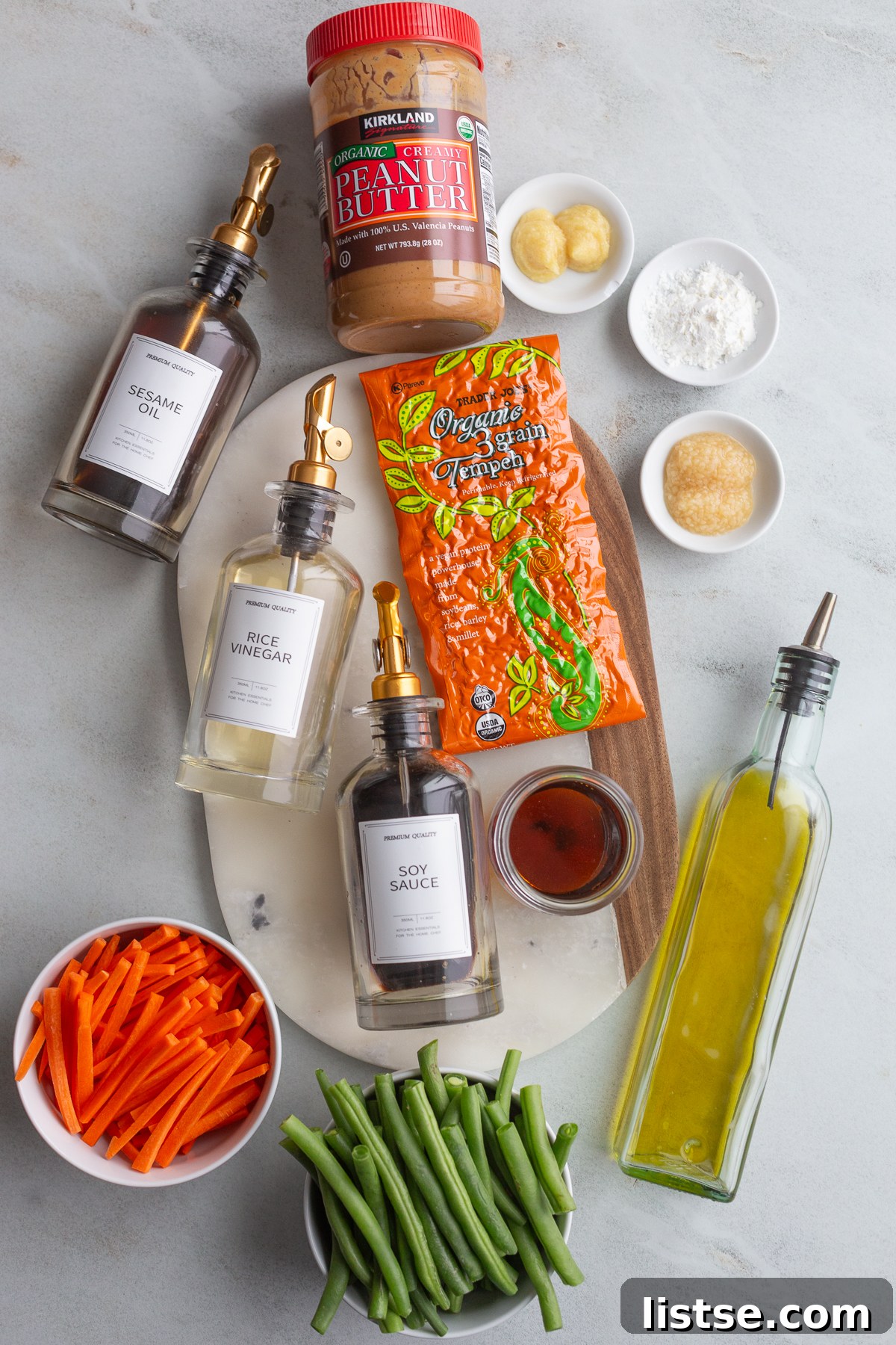 ingredients needed for tempeh stir fry