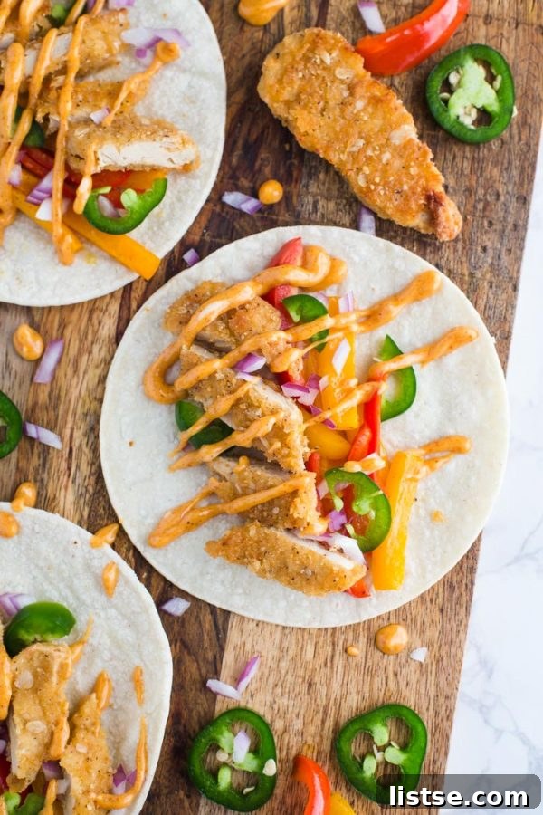 Crispy Vegan Chickn Tacos 2 Delicious Vegan Crispy Chick'n Tacos