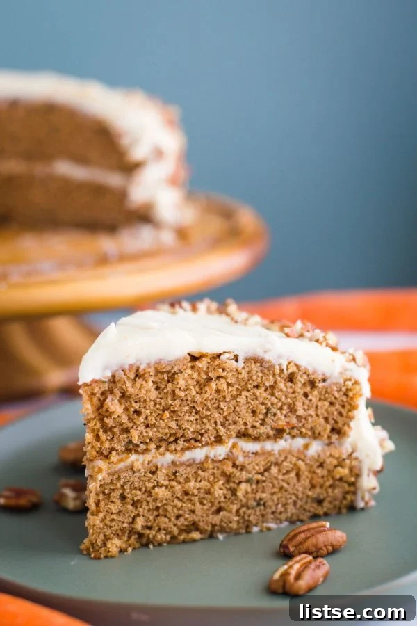 My Mother-In-Law's Foolproof Carrot Cake 2 Deliciously moist Easy Carrot Cake Recipe with rich cream cheese frosting, a perfect homemade dessert for any occasion.