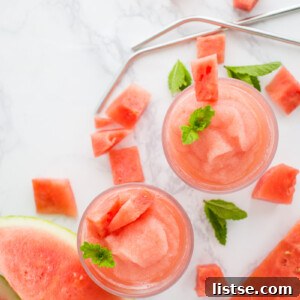 Watermelon White Wine Slushie