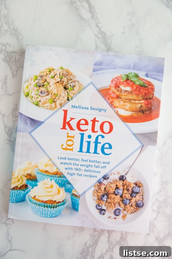 Mellissa's 'Keto for Life' cookbook, a beautiful guide to delicious low-carb recipes.