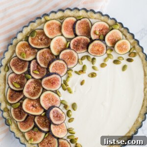 No Bake Fig Pie Slice