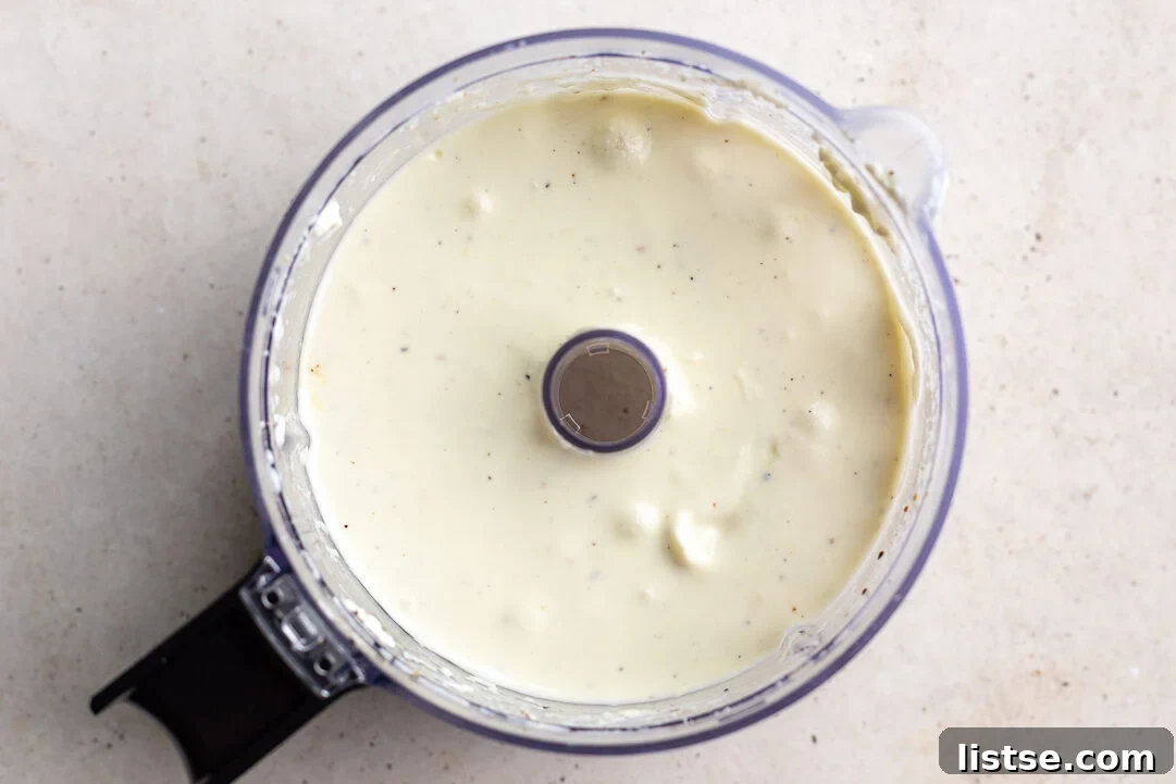 whipped feta in a food processor