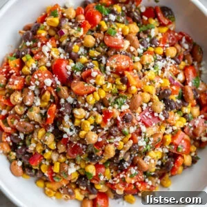 Southwest Bean Salad close up