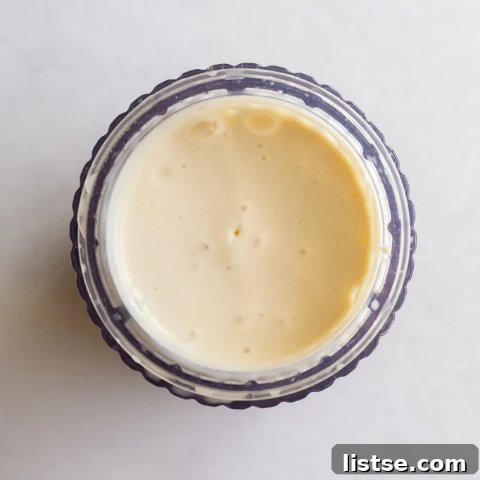 Creamy Tomato & Protein-Packed Pasta Recipe 7 blended silken tofu in a small blender cup