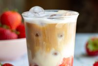Homemade Iced Strawberry Latte Recipe
